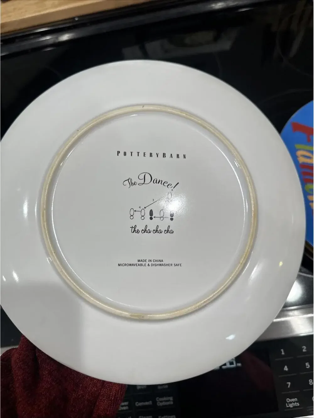 Lot Of 4 Retired Pottery Barn THE DANCE Plates: Mambo, Flamenco, Rhumba, Cha Cha